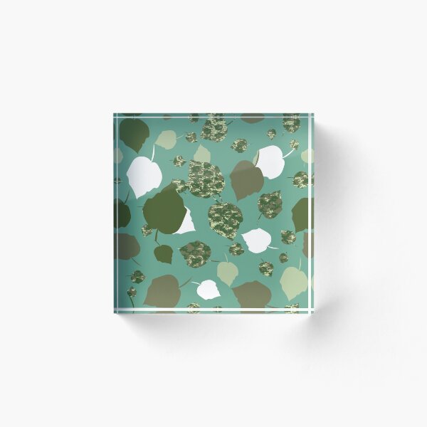 Item preview, Vector Silhouette and Camouflaged Leaves Seamless Pattern designed and sold by Delali  Kudjordji.