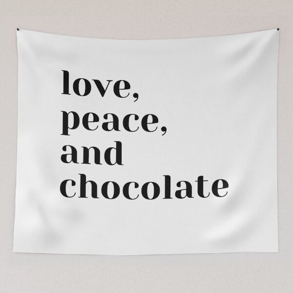 Item preview, Love, peace, and chocolate designed and sold by theaussiedream.