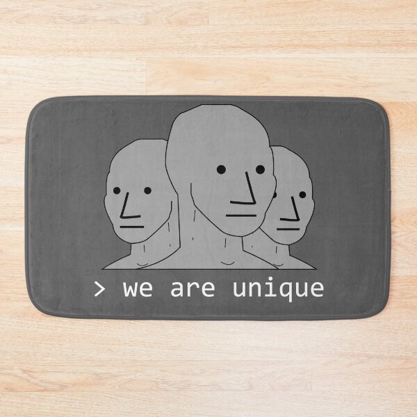 Item preview, We Are Unique NPC designed and sold by denisseinfeld.