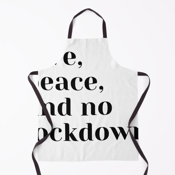 Item preview, love, peace, and no lockdown designed and sold by theaussiedream.