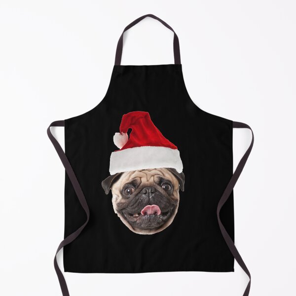 Item preview, Pug dog Santa designed and sold by DarkArtStudio.