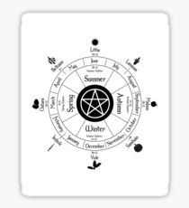 Northern Hemisphere Wheel of the Year Sticker