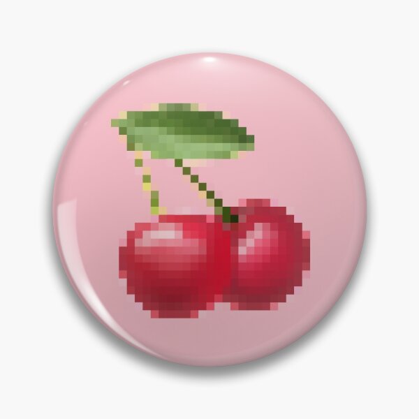 Item preview, Extremely Pixellated Censored Funny Cherry Emoji Meme designed and sold by everything4eva.