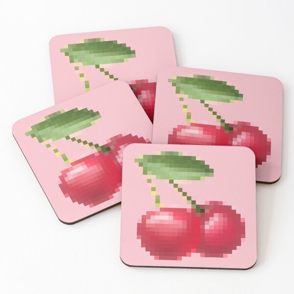 Item preview, Extremely Pixellated Censored Funny Cherry Emoji Meme designed and sold by everything4eva.