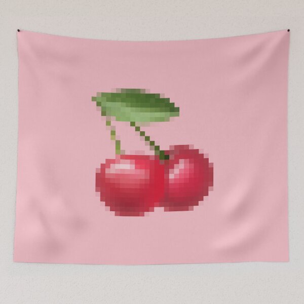 Item preview, Extremely Pixellated Censored Funny Cherry Emoji Meme designed and sold by everything4eva.
