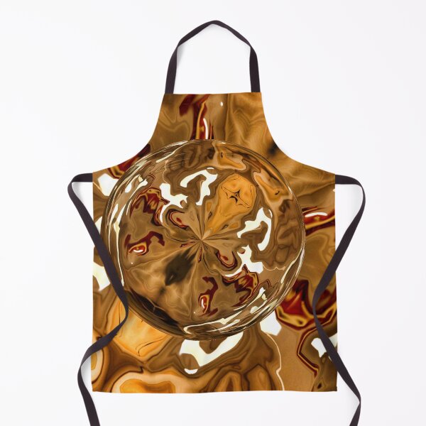 Item preview, Abstract water drop on golden tones art designed and sold by Digibee.