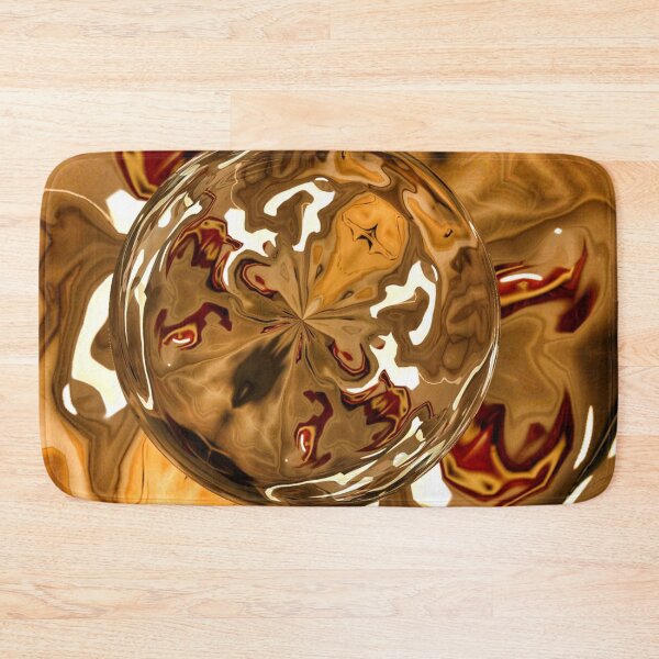 Item preview, Abstract water drop on golden tones art designed and sold by Digibee.
