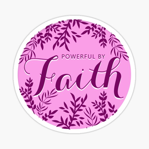 Item preview, Powerful by Faith RC 2021 -  Pink Wreath Design designed and sold by Yesido.