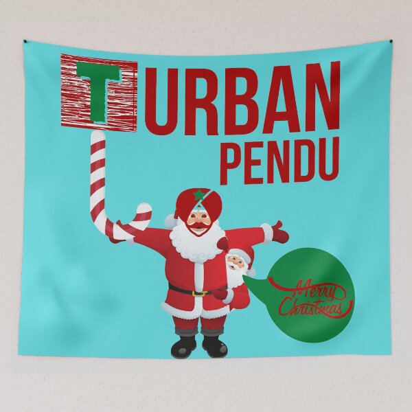 Item preview, Punjabi Christmas Santa funny desi puns designed and sold by The Sober Art.
