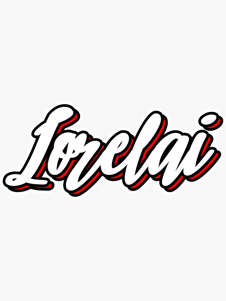 Lorelai First Name Hand Lettering Design Sticker For Sale By Sulies