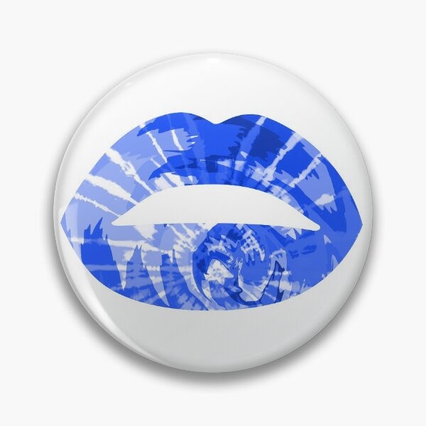 Item preview, Tie Dye Lips Blue Colorful Art designed and sold by MisPuHoney.