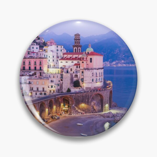 Item preview, Atrani town at "blue hour" in Amalfi coast, Italy designed and sold by Rrrainbow.
