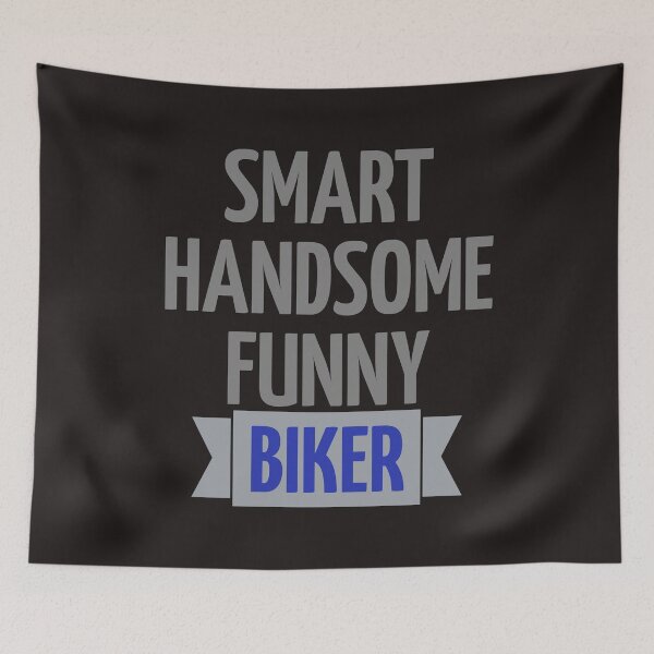 Item preview, smart handsome funny biker designed and sold by efenem.