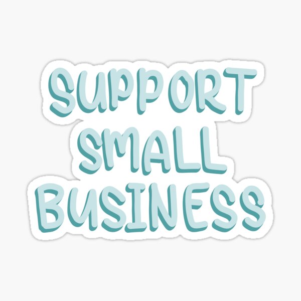 Item preview, support small business (blue) designed and sold by emmalouise-.