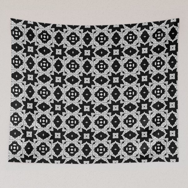Item preview,  Black and White Geometric Arabesque Pattern designed and sold by Sarah Wainwright.