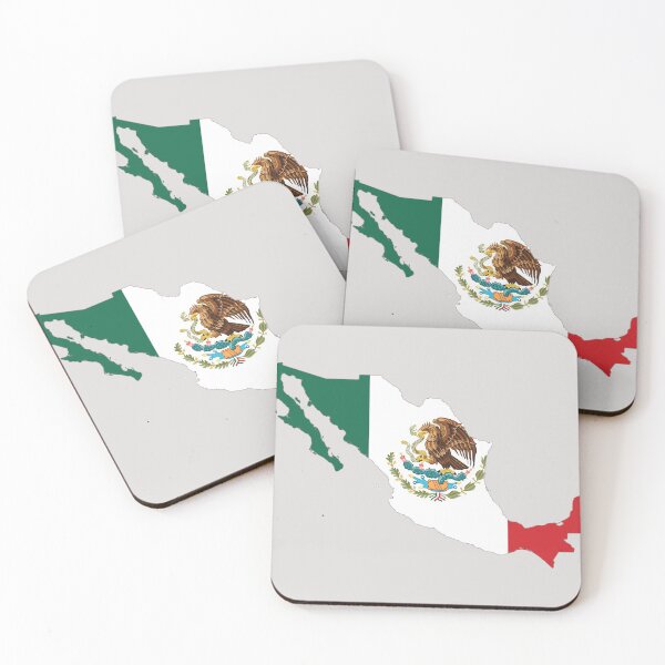 Item preview, Flag Map of Mexico, Mexican Country Map Outline with National Flag Inside designed and sold by mashmosh.