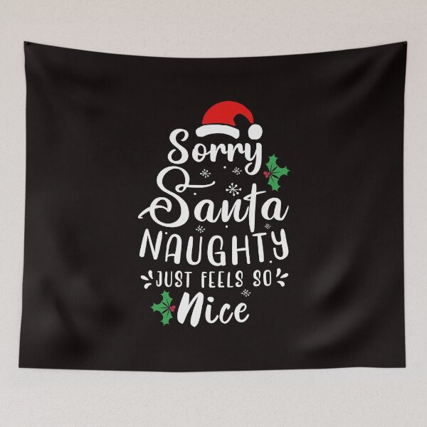 Item preview, funny christmas santa naughty list quote, christmas vaction holiday gift, naughty is the new nice  designed and sold by Majesticoo.