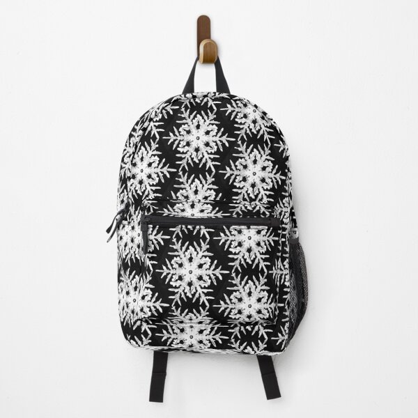 Item preview, Black and White Geometric Snowflake Pattern designed and sold by Sarah Wainwright.