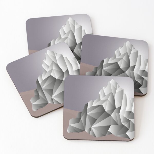 Item preview, Abstract low polygonal mountain landscape designed and sold by Iryna Pakhomova.
