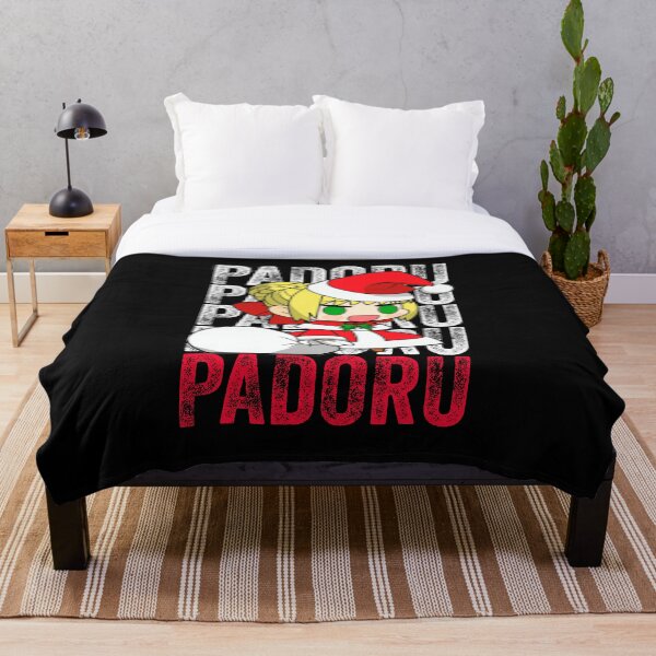 Padoru Padoru by chibi Nero Claudius, Christmas meme design Throw Blanket