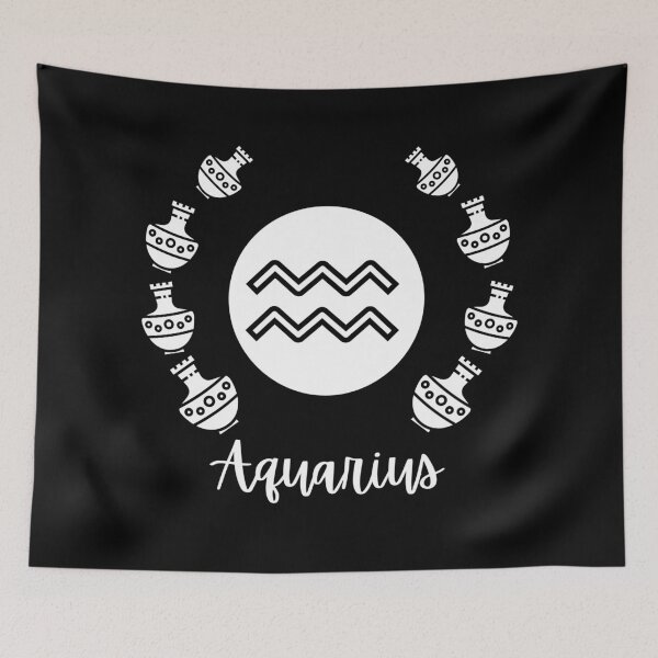 Item preview, Aquarius Astrological Symbol - Zodiac Sign Logo Badge Design  designed and sold by Gerhanj.