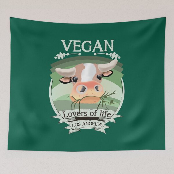 Item preview, Vegan - Lovers of life - Los Angeles (light lettering) designed and sold by Arteria Mix.