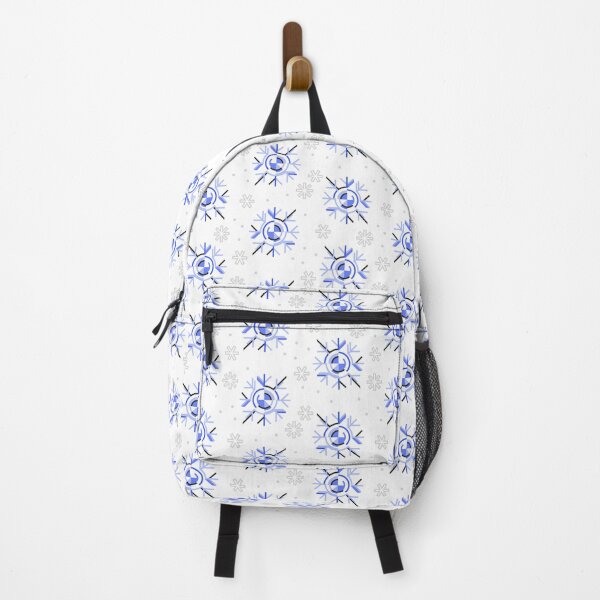 Item preview, Winter pattern in minimal geometric design with blue snowflakes on white background. designed and sold by KatyaVitchenko.