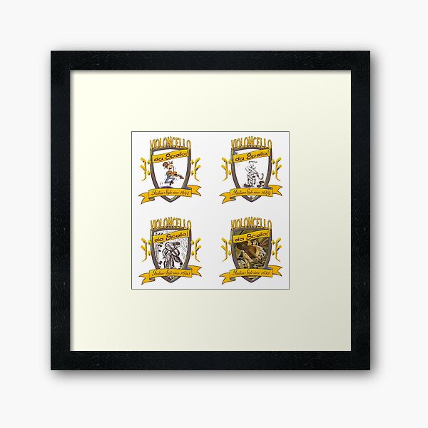 Set of da Spalla shields Framed Art Print