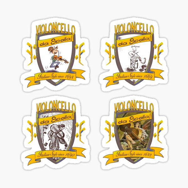Set of da Spalla shields Sticker