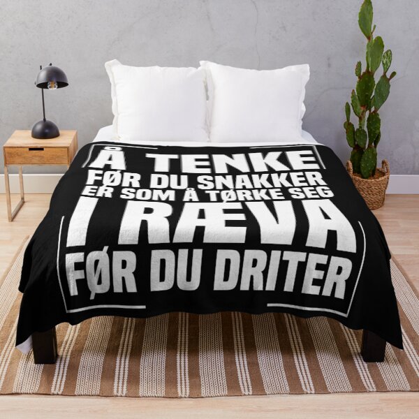 Item preview, Å tenke før du snakker er som å tørke seg i ræva før du driter designed and sold by Callahans.