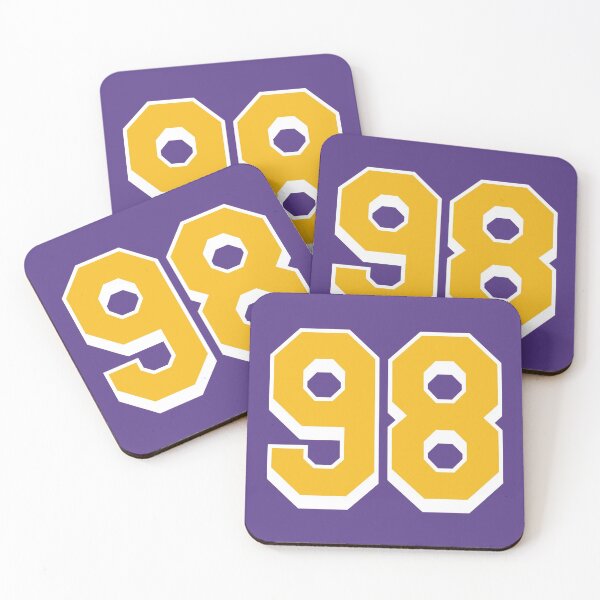 Item preview, 98 Yellow Number ninety-eight Purple Basketball Jersey designed and sold by elhefe.