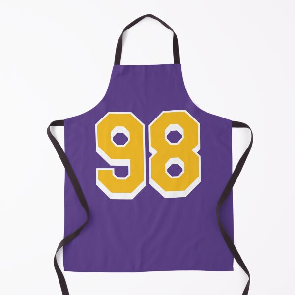Item preview, 98 Yellow Number ninety-eight Purple Basketball Jersey designed and sold by elhefe.