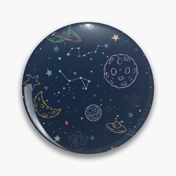 Item preview, Space Moons and Stars Modern Seamless Print Pattern designed and sold by CustomAssist.
