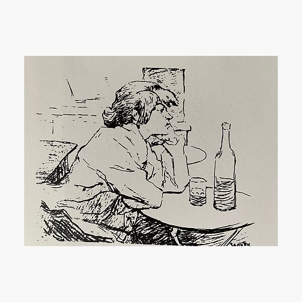 The drinker, Suzanne Valadon Photographic Print