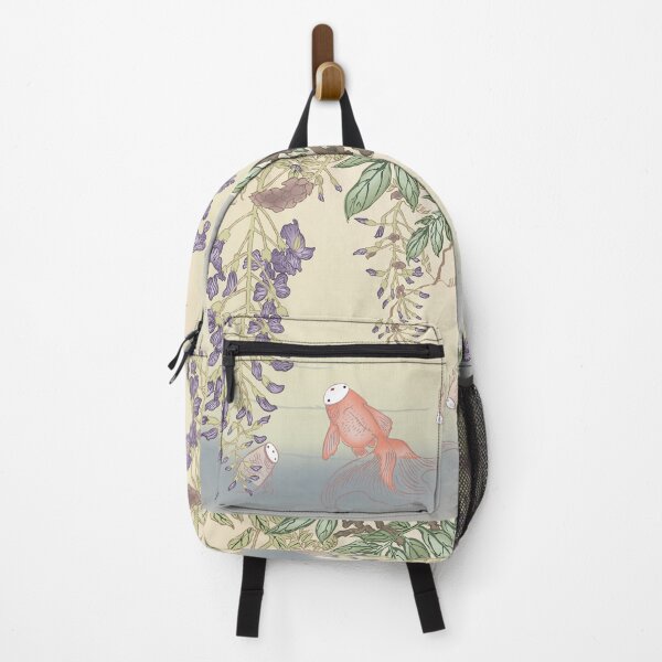 Item preview, Goldfish and Wisteria Japanese Woodcut with a Twist designed and sold by e-ipolani.