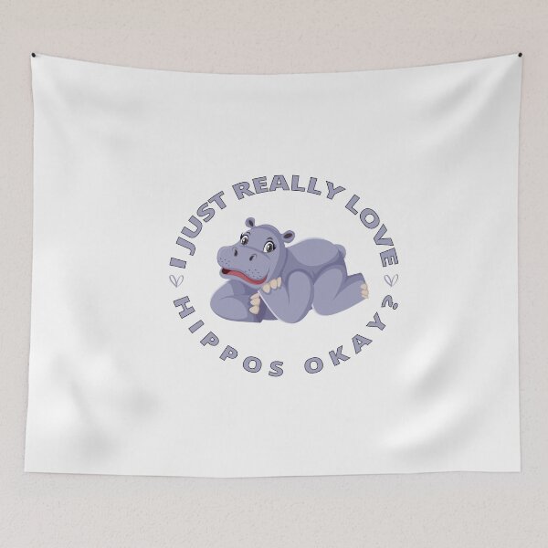 Item preview, I Just Really Love Hippos Okay : Hippo Lover Gift designed and sold by Demhart28.
