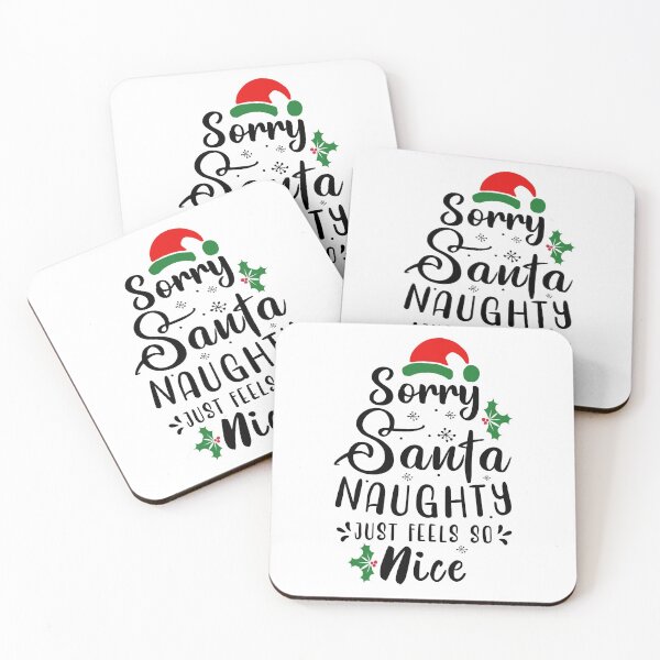 Item preview, funny christmas santa naughty list quote, christmas vaction holiday gift, naughty is the new nice  designed and sold by Majesticoo.