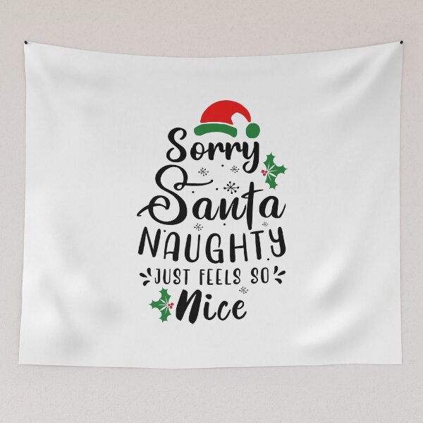 Item preview, funny christmas santa naughty list quote, christmas vaction holiday gift, naughty is the new nice  designed and sold by Majesticoo.