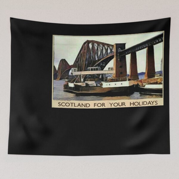 Item preview, retro classic Scotland for your Holidays poster designed and sold by CorasPosters.