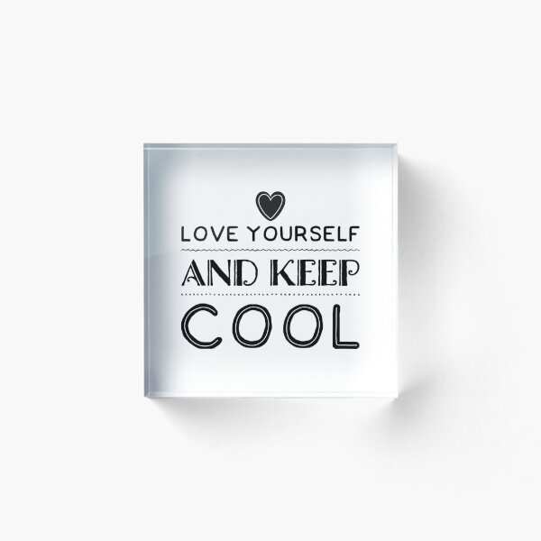 Aperçu de l'œuvre Aimez-vous et restez cool créée et vendue par BCCOLLECTION.
