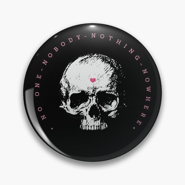 Item preview, No one - Nobody - Nothing - Nowhere (Skull with heart design) designed and sold by bantaam.