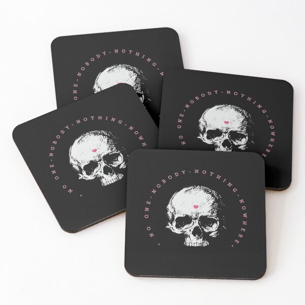 Item preview, No one - Nobody - Nothing - Nowhere (Skull with heart design) designed and sold by bantaam.