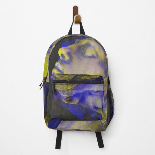 Item preview, Statue Kissing Forehead | Glitch Blue & Yellow designed and sold by ukoko.