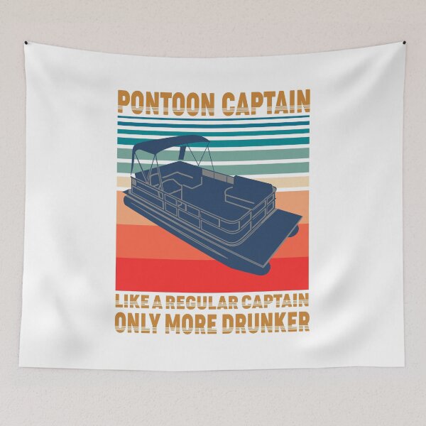 Item preview, Pontoon Captain Like A regular Captain Only More Drunker Retro designed and sold by sandraking0908.