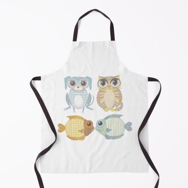 Item preview, Lanky Dog, Big-Eyed Cat & 2 Fish designed and sold by Jean Gregory Evans.
