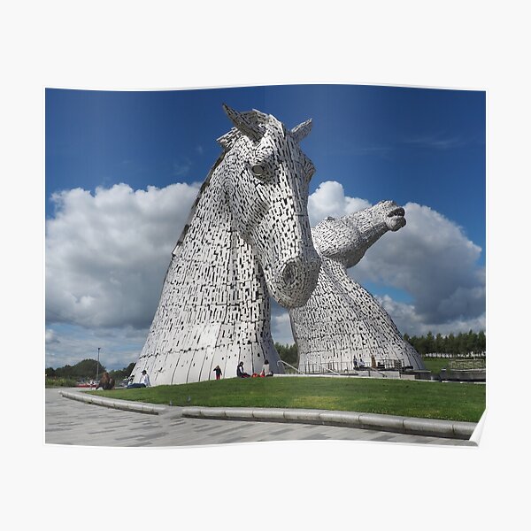 The Kelpies , Helix Park , Falkirk Poster