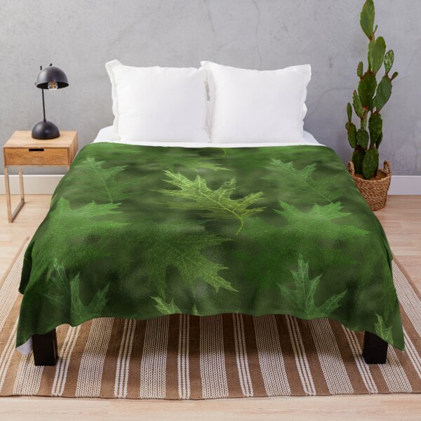 Item preview, Green oak leaves, shimmering designed and sold by AnnieHochmann.
