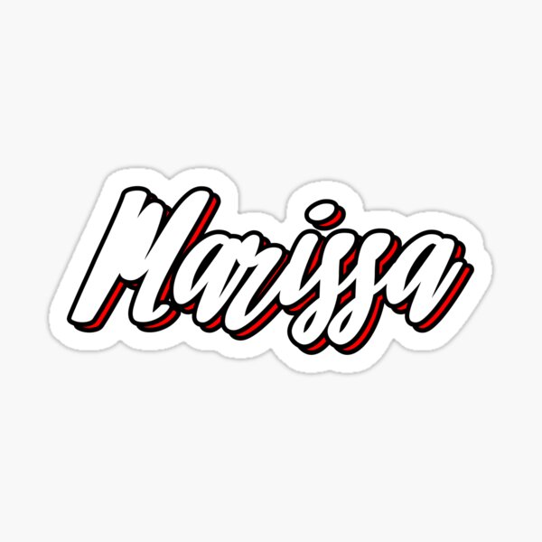 Marissa Name Stickers | Redbubble