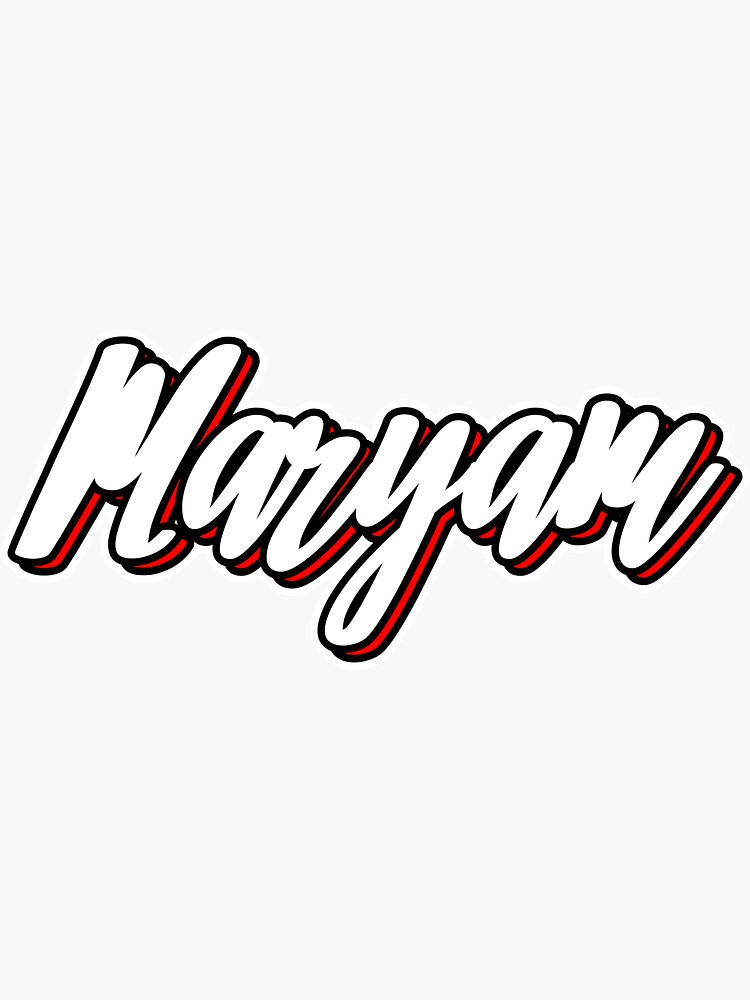 maryam-first-name-hand-lettered-design-sticker-for-sale-by-sulies