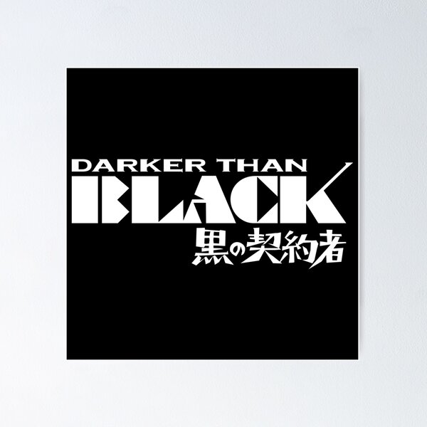 158402 Darker Than Black Supernatural psychology Anime Wall Print Poster